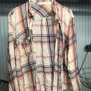 Checkered button up shirt